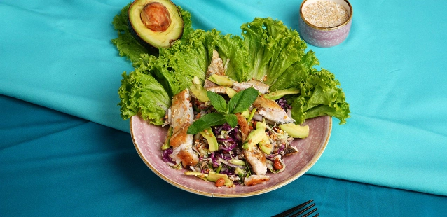 Asian Smoked Trout Salad