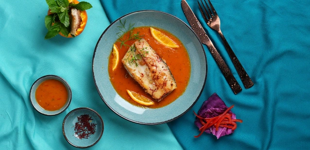 Pan-Seared Trout with Orange Saffron